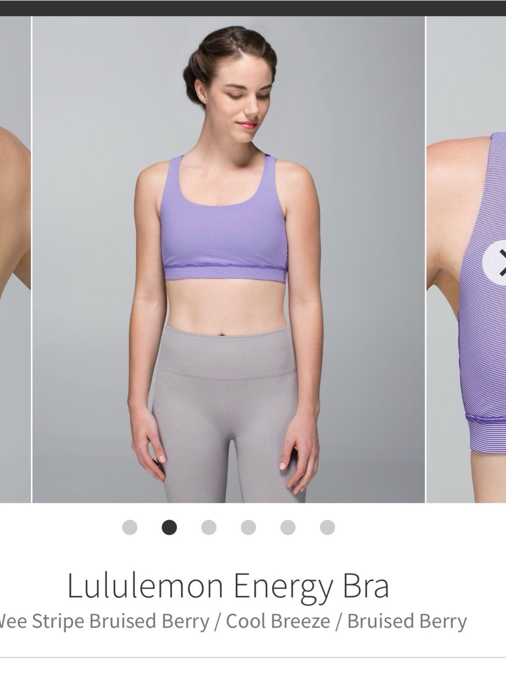 lululemon athletica Energy Bra — Light Purple (Bruised Berry)